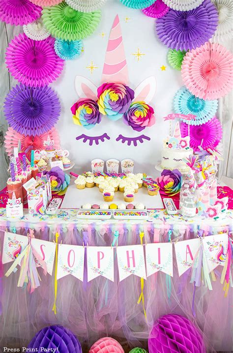 birthday decorations for girl|unicorn birthday decorations for girls.